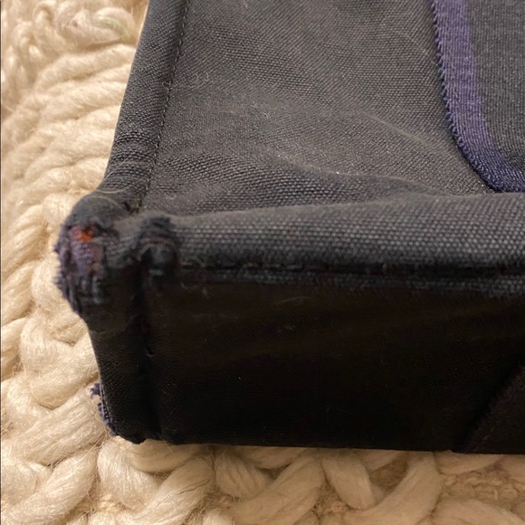 Hermès Fourre-Tout Tote Cotton Canvas Washed Black Navy - Picture 9 of 11